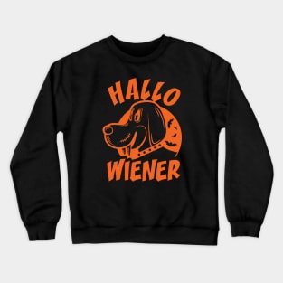 Hallo-wiener (plain colour), Hallowiener, Halloween Crewneck Sweatshirt